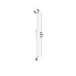 Aplica de perete exterioara NovaLuce DOUL metal, maro, LED, 20W, 1200lm, 3000K, IP65 - NL-9030105