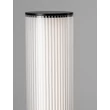 Lampadar exterior NovaLuce IMAN metal, acril, negru, transparent, LED, 25W, 3037lm, 3000K, IP65 - NL-9030107