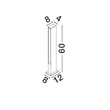 Lampadar exterior NovaLuce STOR metal, acril, negru, alb, LED, 12W, 719lm, 3000K, IP65 - NL-9030111