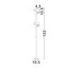 Lampadar exterior NovaLuce DARMA metal, maro, LED, 13W, 844lm, 3000K, IP65 - NL-9030118