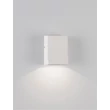 Aplica de perete exterioara NovaLuce BOXY metal, sticla, alb, LED, 3W, 157lm, 3000K, IP65 - NL-9030149