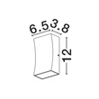 Aplica de perete exterioara NovaLuce BOXY metal, sticla, antracit, LED, 6W, 312lm, 3000K, IP65 - NL-9030150