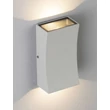 Aplica de perete exterioara NovaLuce BOXY metal, sticla, alb, LED, 6W, 312lm, 3000K, IP65 - NL-9030151