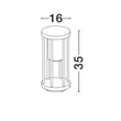 Lampadar exterior NovaLuce ELYSIUM metal, plastic, antracit, transparent, E27, IP65 - NL-9030152