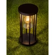 Lampadar exterior NovaLuce ELYSIUM metal, plastic, antracit, transparent, E27, IP65 - NL-9030152