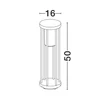 Lampadar exterior NovaLuce ELYSIUM metal, plastic, antracit, transparent, E27, IP65 - NL-9030153