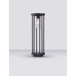 Lampadar exterior NovaLuce ELYSIUM metal, plastic, antracit, transparent, E27, IP65 - NL-9030153
