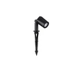 Lampa decor exterior NovaLuce SPY metal, sticla, negru, transparent, GU10, IP65 - NL-9030155