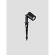 Lampa decor exterior NovaLuce SPY metal, sticla, negru, transparent, GU10, IP65 - NL-9030155