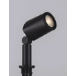 Lampa decor exterior NovaLuce SPY metal, sticla, negru, transparent, GU10, IP65 - NL-9030155