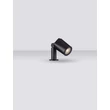 Lampa decor exterior NovaLuce SPY metal, sticla, negru, transparent, GU10, IP65 - NL-9030155