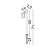 Lampadar exterior NovaLuce SPY metal, sticla, negru, transparent, GU10, IP65 - NL-9030156