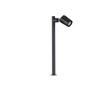 Lampadar exterior NovaLuce SPY metal, sticla, negru, transparent, GU10, IP65 - NL-9030156