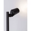 Lampadar exterior NovaLuce SPY metal, sticla, negru, transparent, GU10, IP65 - NL-9030156