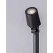 Lampadar exterior NovaLuce SPY metal, sticla, negru, transparent, GU10, IP65 - NL-9030156