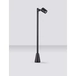Lampadar exterior NovaLuce SPY metal, sticla, negru, transparent, GU10, IP65 - NL-9030157