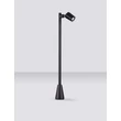 Lampadar exterior NovaLuce SPY metal, sticla, negru, transparent, GU10, IP65 - NL-9030157