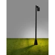 Lampadar exterior NovaLuce SPY metal, sticla, negru, transparent, GU10, IP65 - NL-9030157