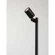 Lampadar exterior NovaLuce SPY metal, sticla, negru, transparent, GU10, IP65 - NL-9030157