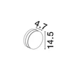 Aplica de perete exterioara NovaLuce OONO metal, plastic, antracit, transparent, LED, 11W, 270lm, 3000K, IP65 - NL-9030158