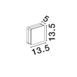 Aplica de perete exterioara NovaLuce OONO metal, plastic, antracit, transparent, LED, 11W, 270lm, 3000K, IP65 - NL-9030159