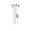 Lampadar exterior NovaLuce DIRA metal, antracit, LED, 6W, 257lm, 3000K, IP65 - NL-9030160