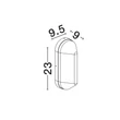 Aplica de perete exterioara NovaLuce AMEL metal, plastic, antracit, transparent, E27, IP65 - NL-9030164