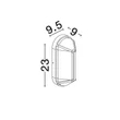 Aplica de perete exterioara NovaLuce AMEL metal, plastic, antracit, transparent, E27, IP65 - NL-9030165