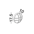 Aplica de perete exterioara NovaLuce AMEL metal, plastic, antracit, transparent, E27, IP65 - NL-9030167