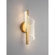 Aplica de perete NovaLuce VALENTIN metal, acril, auriu, transparent, LED, 3000K, 9W, 665lm - 9030634