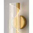 Aplica de perete NovaLuce VALENTIN metal, acril, auriu, transparent, LED, 3000K, 9W, 505lm - 9030635