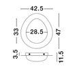 Plafoniera NovaLuce NIMBUS metal, acril, maro, alb, LED, 3000K, 21W, 1570lm - 9030648