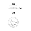 Plafoniera NovaLuce ASTRAEUS metal, acril, alb, RGB-LED, 3000K, 19W, 1485lm - 9030649