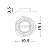 Aplica de perete NovaLuce ATENA metal, alb, LED, 3000K, 8W, 507lm - 9030738