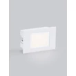 Lampa incastrata exterior NovaLuce RUDY metal, sticla, alb, LED, 3W, 203lm, 3000K, IP65 - NL-9030759
