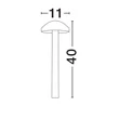 Lampadar exterior NovaLuce NEMO metal, antracit, LED, 5W, 424lm, 3000K, IP65 - NL-9030862