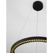 Pendul NovaLuce DEOS metal, negru, LED, 27W, 2083lm, 3000K - NL-9030894