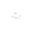 Pendul NovaLuce DEOS metal, alb, LED, 27W, 2255lm, 3000K - NL-9030897