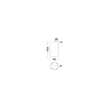 Pendul NovaLuce LUNETTE metal, negru, LED, 28W, 1194lm, 3000K - NL-9030924