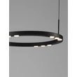 Pendul NovaLuce LUNETTE metal, negru, LED, 28W, 1194lm, 3000K - NL-9030924
