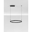 Pendul NovaLuce LUNETTE metal, negru, LED, 34W, 1453lm, 3000K - NL-9030925