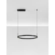 Pendul NovaLuce LUNETTE metal, negru, LED, 34W, 1453lm, 3000K - NL-9030925