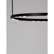 Pendul NovaLuce LUNETTE metal, negru, LED, 34W, 1453lm, 3000K - NL-9030925