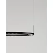 Pendul NovaLuce LUNETTE metal, negru, LED, 34W, 1453lm, 3000K - NL-9030925