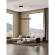 Pendul NovaLuce LUNETTE metal, negru, LED, 46W, 1879lm, 3000K - NL-9030926