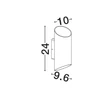 Aplica de perete exterioara NovaLuce NOCTA metal, sticla, alb, LED, 9W, 547lm, 3000K, IP54 - NL-9030931