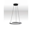 Pendul NovaLuce GREAMY metal, acril, negru, transparent, LED, 21W, 3000K, 1365 Lm - NL-9030950