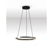 Pendul NovaLuce GREAMY metal, acril, negru, transparent, LED, 21W, 3000K, 1365 Lm - NL-9030950