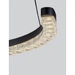 Pendul NovaLuce GREAMY metal, acril, negru, transparent, LED, 21W, 3000K, 1365 Lm - NL-9030950