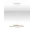 Pendul NovaLuce GREAMY metal, acril, alb, transparent, LED, 21W, 3000K, 1365 Lm - NL-9030951